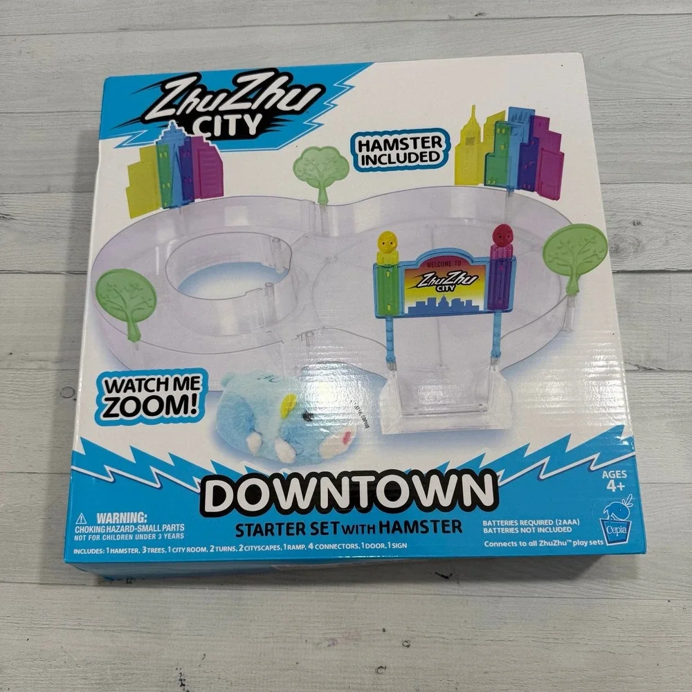 Kid's Toys Hamster Gift Zhu Zhu City Downtown Starter Set Hamster Sophie NEW